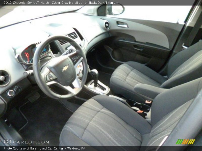 Cyber Gray Metallic / Jet Black/Dark Titanium 2012 Chevrolet Sonic LT Hatch