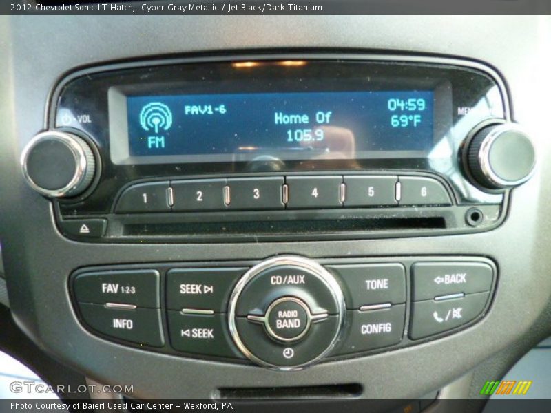 Cyber Gray Metallic / Jet Black/Dark Titanium 2012 Chevrolet Sonic LT Hatch