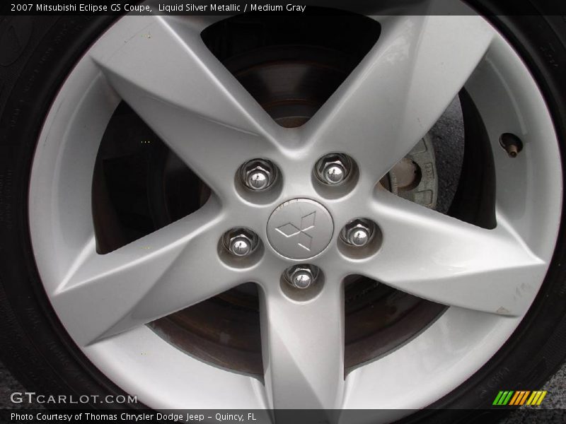 Liquid Silver Metallic / Medium Gray 2007 Mitsubishi Eclipse GS Coupe