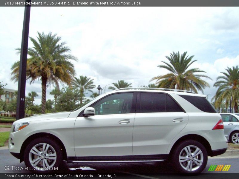 Diamond White Metallic / Almond Beige 2013 Mercedes-Benz ML 350 4Matic