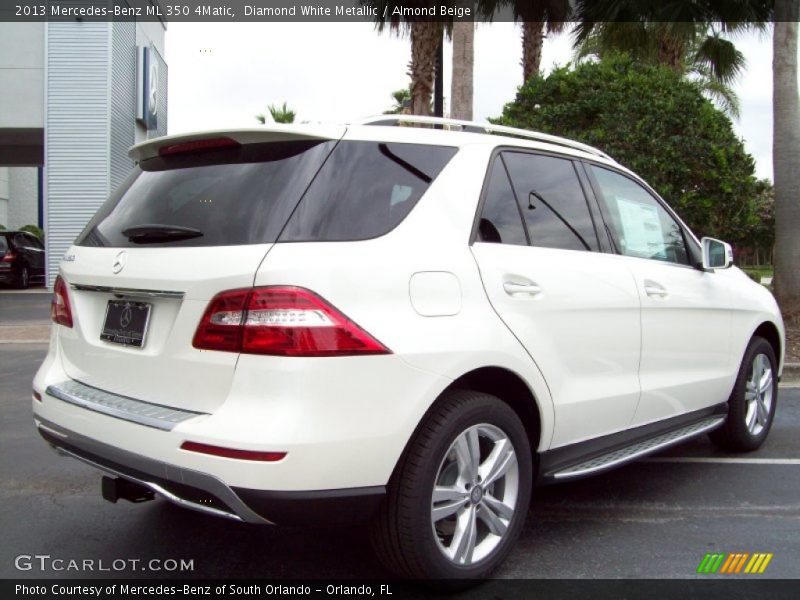 Diamond White Metallic / Almond Beige 2013 Mercedes-Benz ML 350 4Matic
