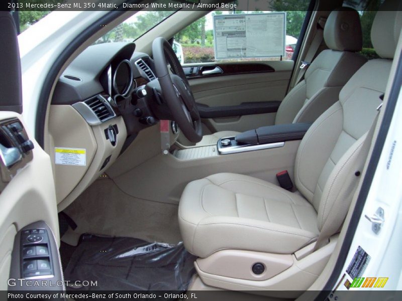 Diamond White Metallic / Almond Beige 2013 Mercedes-Benz ML 350 4Matic