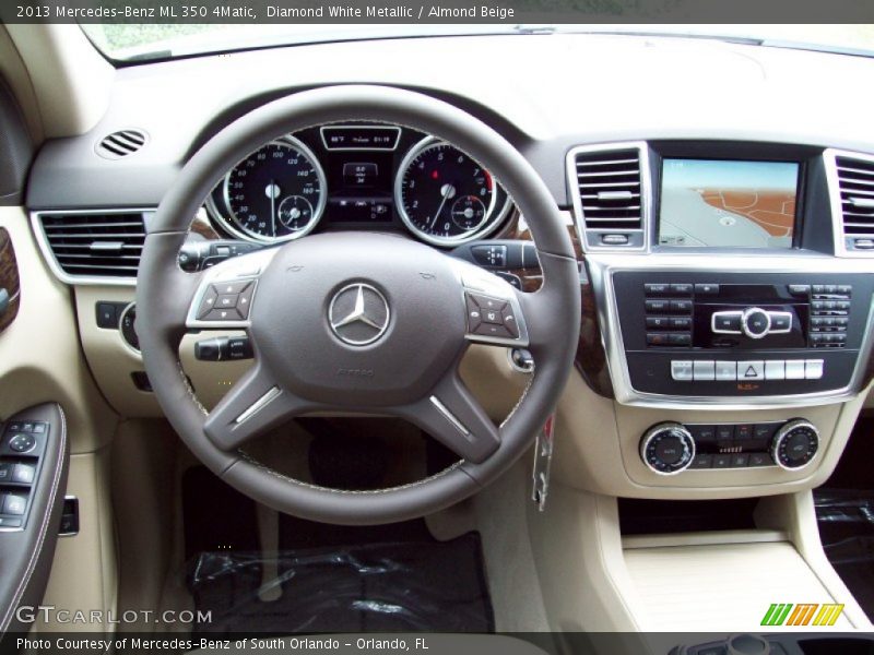 Diamond White Metallic / Almond Beige 2013 Mercedes-Benz ML 350 4Matic