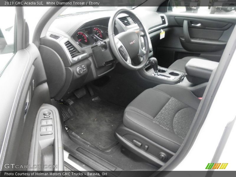 White Diamond Tricoat / Ebony 2013 GMC Acadia SLE