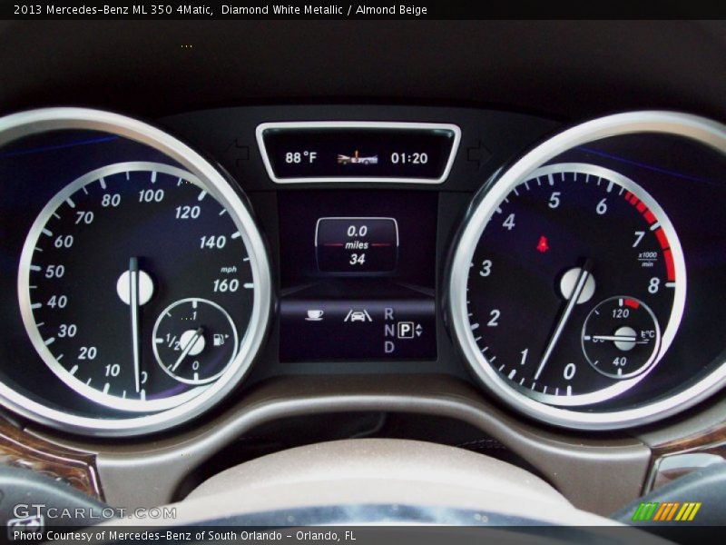 Diamond White Metallic / Almond Beige 2013 Mercedes-Benz ML 350 4Matic