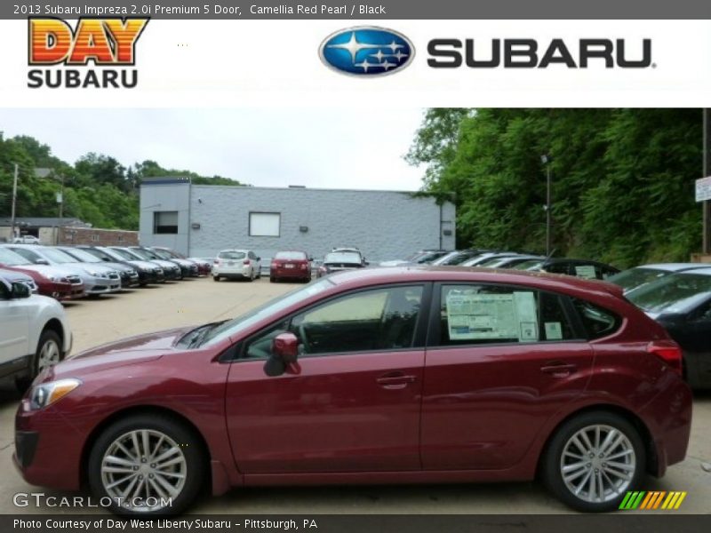 Camellia Red Pearl / Black 2013 Subaru Impreza 2.0i Premium 5 Door