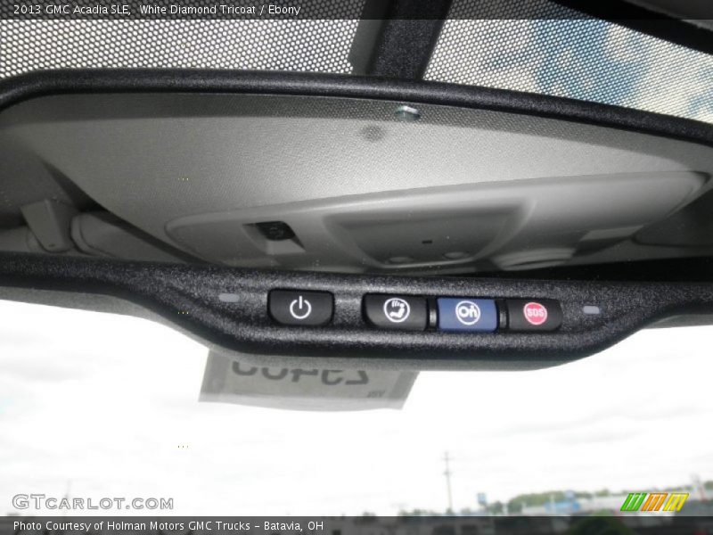 White Diamond Tricoat / Ebony 2013 GMC Acadia SLE