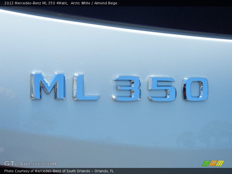 Arctic White / Almond Beige 2013 Mercedes-Benz ML 350 4Matic