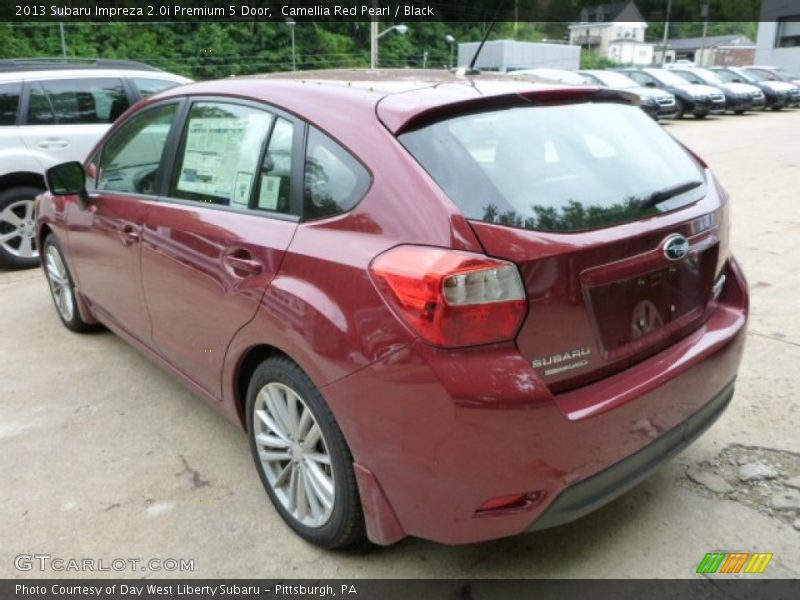 Camellia Red Pearl / Black 2013 Subaru Impreza 2.0i Premium 5 Door