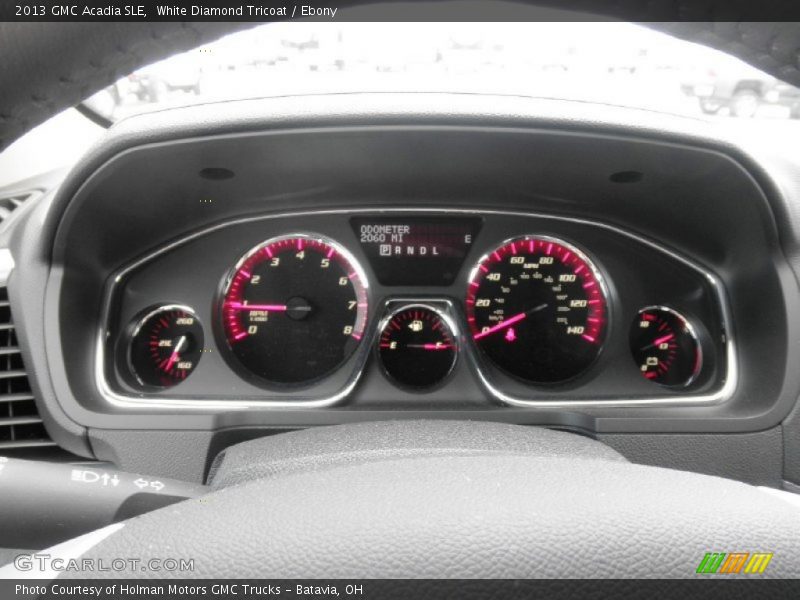 White Diamond Tricoat / Ebony 2013 GMC Acadia SLE
