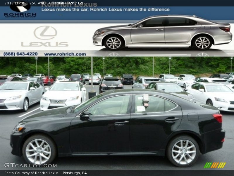 Obsidian Black / Ecru 2013 Lexus IS 250 AWD