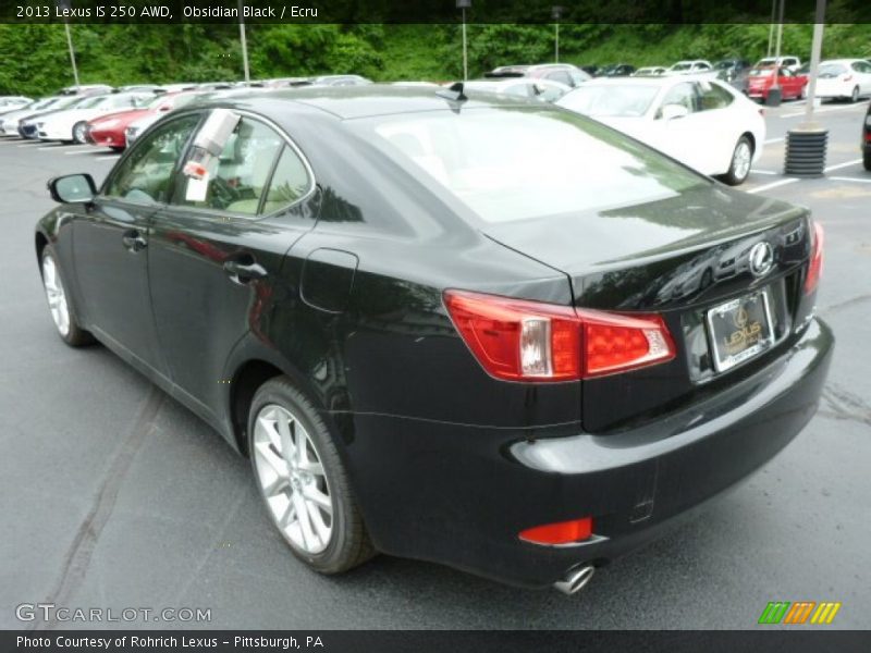 Obsidian Black / Ecru 2013 Lexus IS 250 AWD