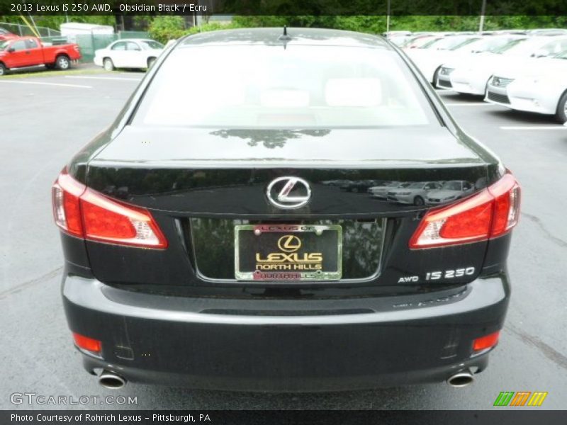 Obsidian Black / Ecru 2013 Lexus IS 250 AWD