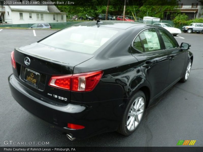 Obsidian Black / Ecru 2013 Lexus IS 250 AWD