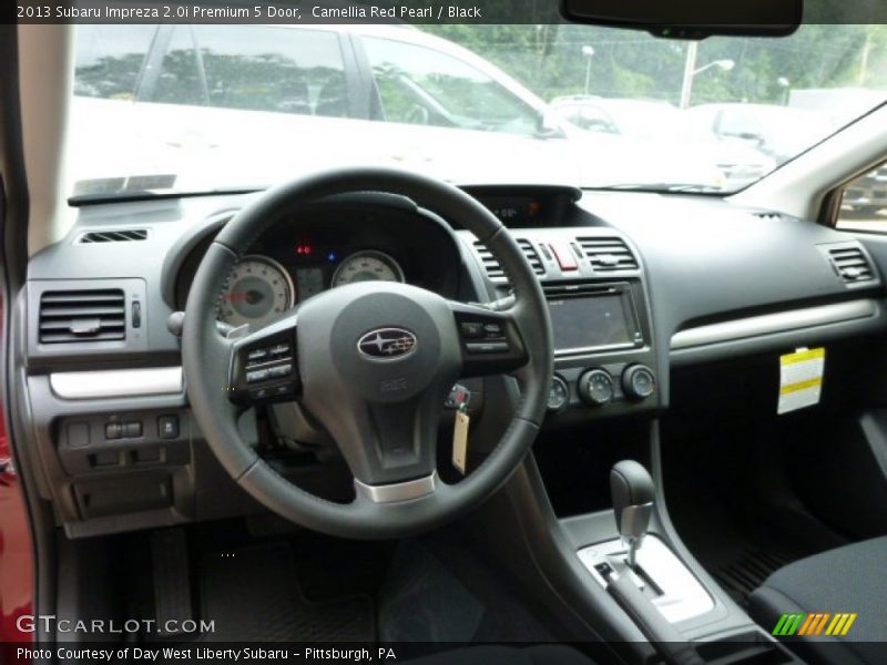 Camellia Red Pearl / Black 2013 Subaru Impreza 2.0i Premium 5 Door