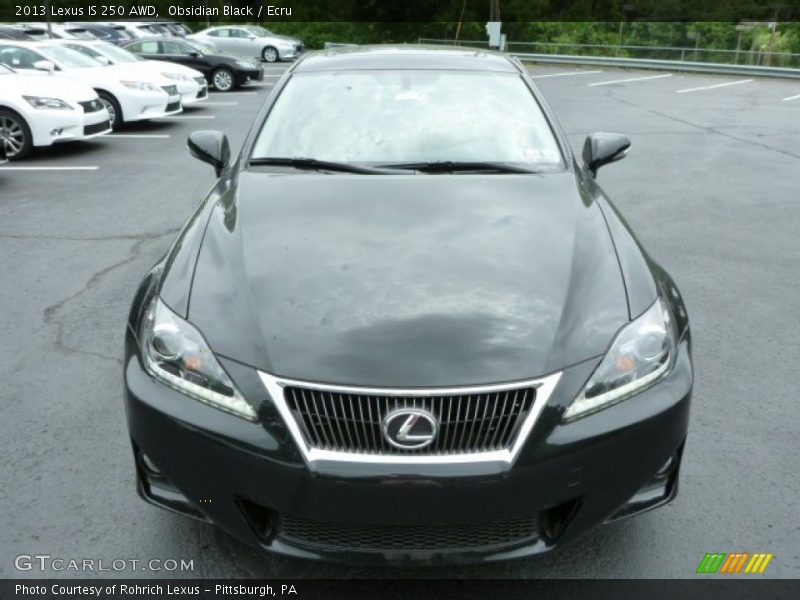 Obsidian Black / Ecru 2013 Lexus IS 250 AWD