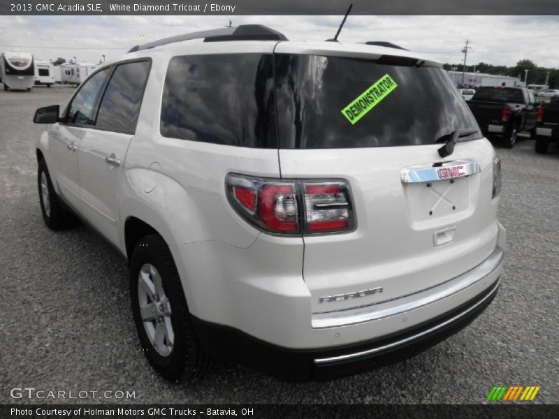 White Diamond Tricoat / Ebony 2013 GMC Acadia SLE