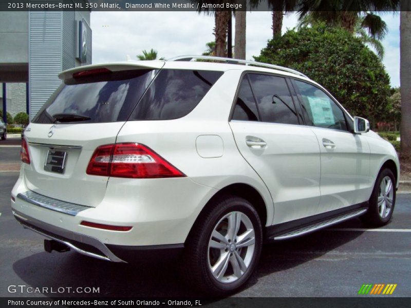 Diamond White Metallic / Almond Beige 2013 Mercedes-Benz ML 350 4Matic