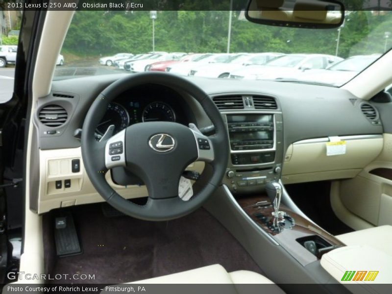 Obsidian Black / Ecru 2013 Lexus IS 250 AWD