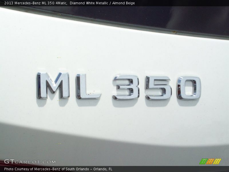 Diamond White Metallic / Almond Beige 2013 Mercedes-Benz ML 350 4Matic