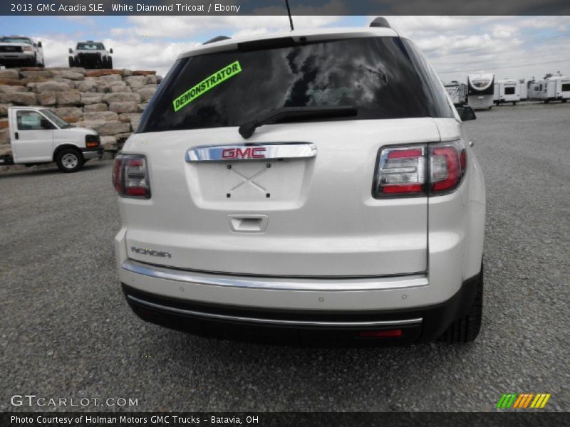 White Diamond Tricoat / Ebony 2013 GMC Acadia SLE