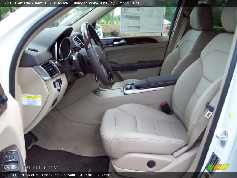 Diamond White Metallic / Almond Beige 2013 Mercedes-Benz ML 350 4Matic