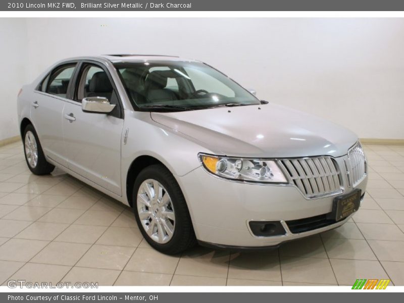 Brilliant Silver Metallic / Dark Charcoal 2010 Lincoln MKZ FWD