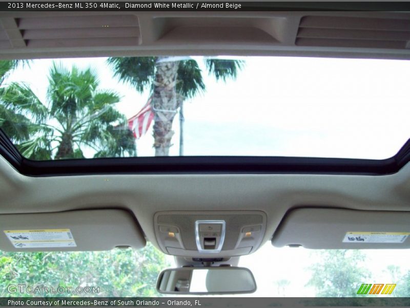 Diamond White Metallic / Almond Beige 2013 Mercedes-Benz ML 350 4Matic
