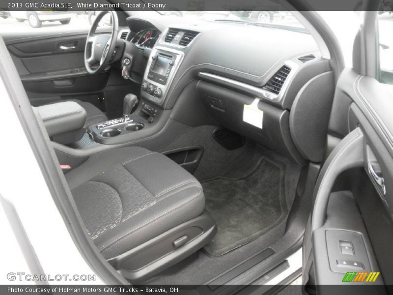 White Diamond Tricoat / Ebony 2013 GMC Acadia SLE