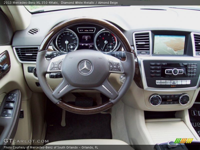 Diamond White Metallic / Almond Beige 2013 Mercedes-Benz ML 350 4Matic