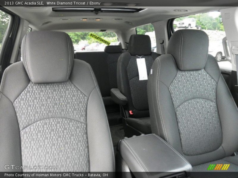 White Diamond Tricoat / Ebony 2013 GMC Acadia SLE