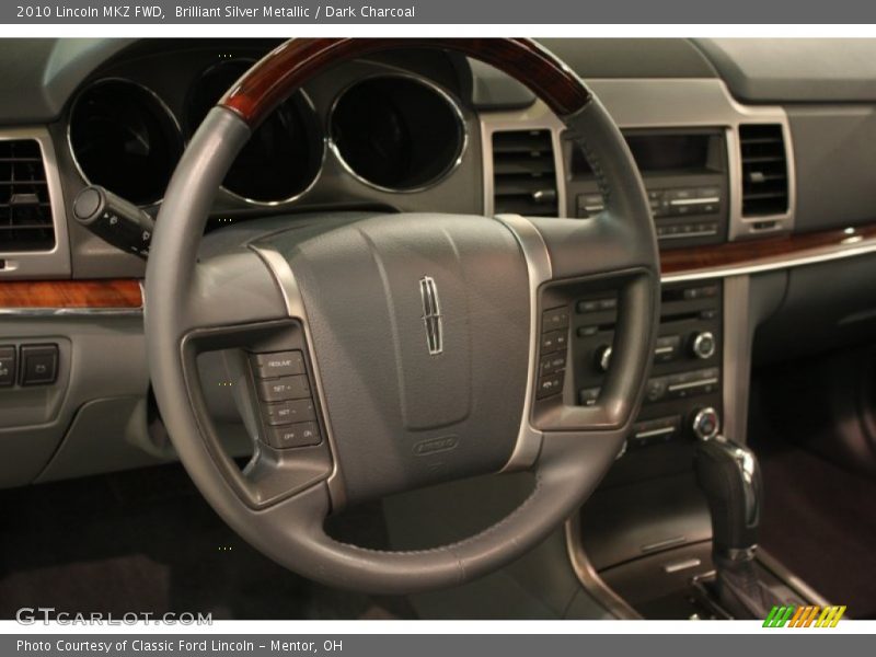 Brilliant Silver Metallic / Dark Charcoal 2010 Lincoln MKZ FWD