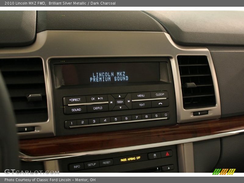 Brilliant Silver Metallic / Dark Charcoal 2010 Lincoln MKZ FWD