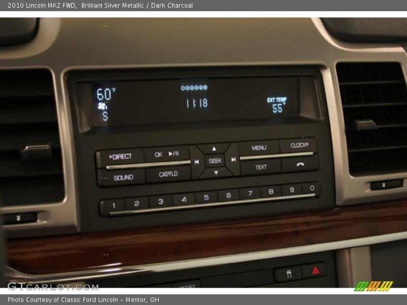 Brilliant Silver Metallic / Dark Charcoal 2010 Lincoln MKZ FWD