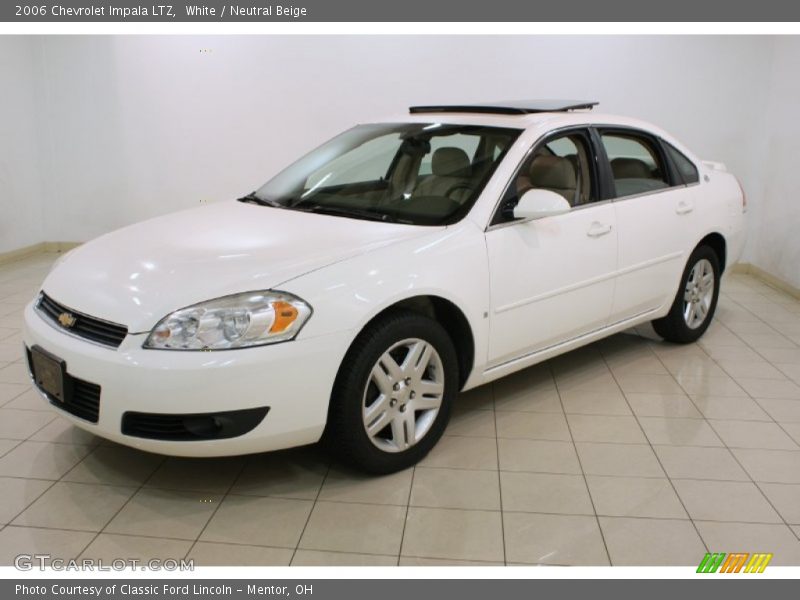 White / Neutral Beige 2006 Chevrolet Impala LTZ