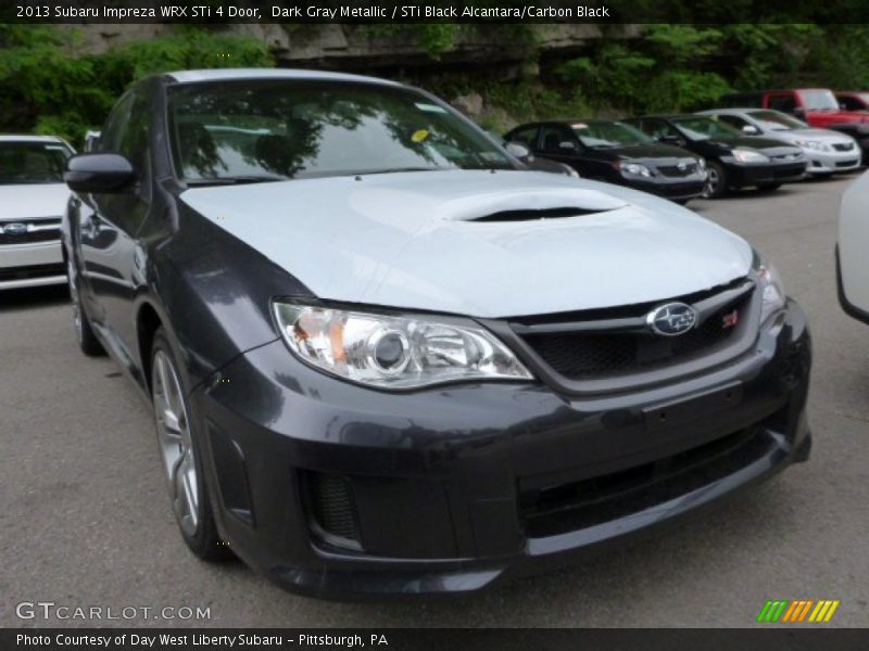 Dark Gray Metallic / STi Black Alcantara/Carbon Black 2013 Subaru Impreza WRX STi 4 Door