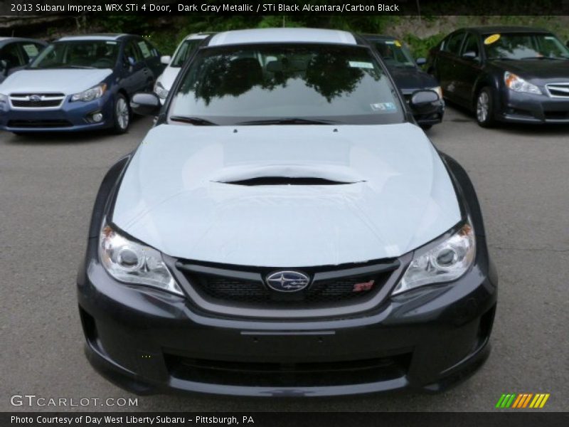 Dark Gray Metallic / STi Black Alcantara/Carbon Black 2013 Subaru Impreza WRX STi 4 Door