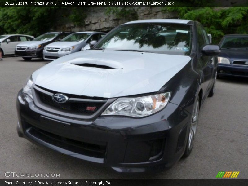 Dark Gray Metallic / STi Black Alcantara/Carbon Black 2013 Subaru Impreza WRX STi 4 Door