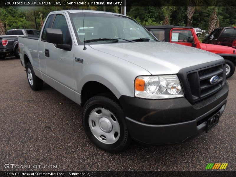 Silver Metallic / Medium Flint Grey 2008 Ford F150 XL Regular Cab