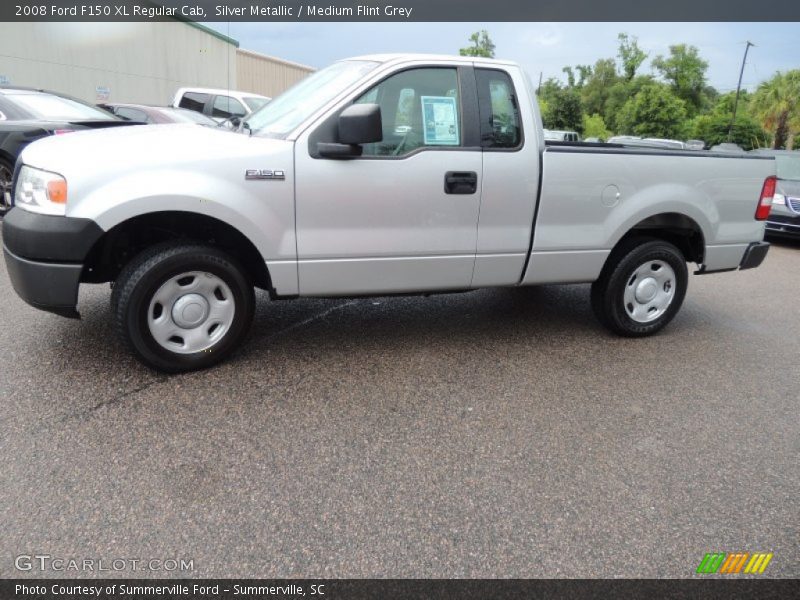 Silver Metallic / Medium Flint Grey 2008 Ford F150 XL Regular Cab
