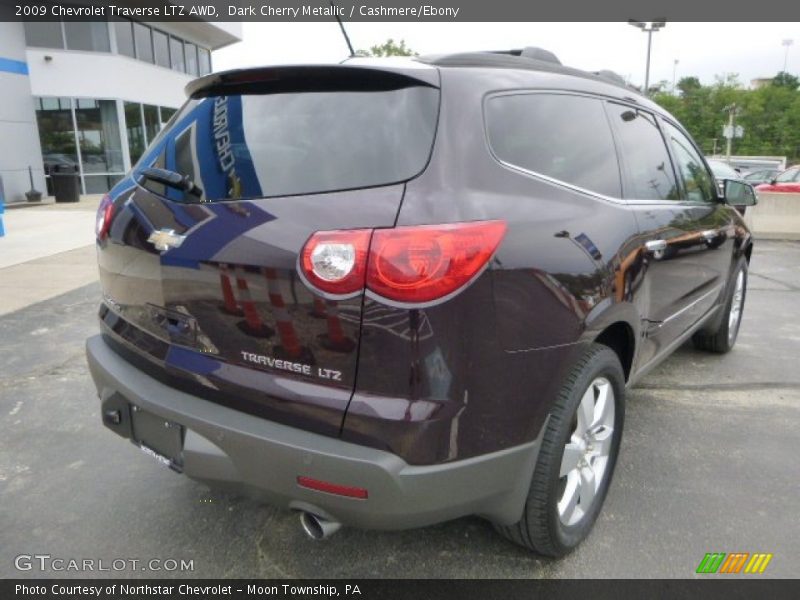 Dark Cherry Metallic / Cashmere/Ebony 2009 Chevrolet Traverse LTZ AWD