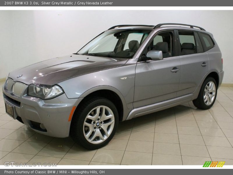 Silver Grey Metallic / Grey Nevada Leather 2007 BMW X3 3.0si