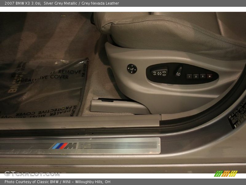 Silver Grey Metallic / Grey Nevada Leather 2007 BMW X3 3.0si
