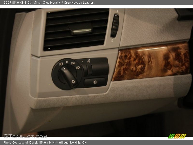 Silver Grey Metallic / Grey Nevada Leather 2007 BMW X3 3.0si