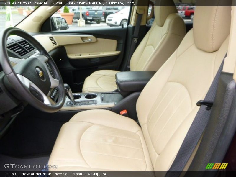 Dark Cherry Metallic / Cashmere/Ebony 2009 Chevrolet Traverse LTZ AWD