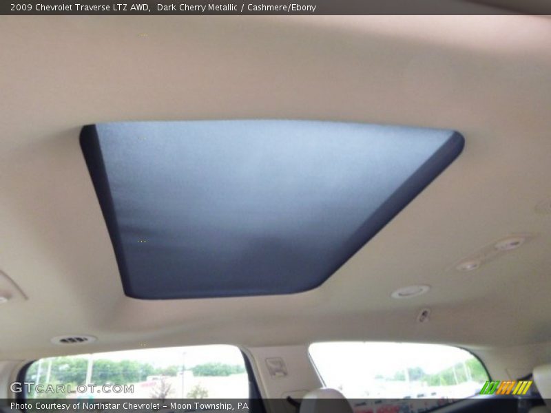 Dark Cherry Metallic / Cashmere/Ebony 2009 Chevrolet Traverse LTZ AWD