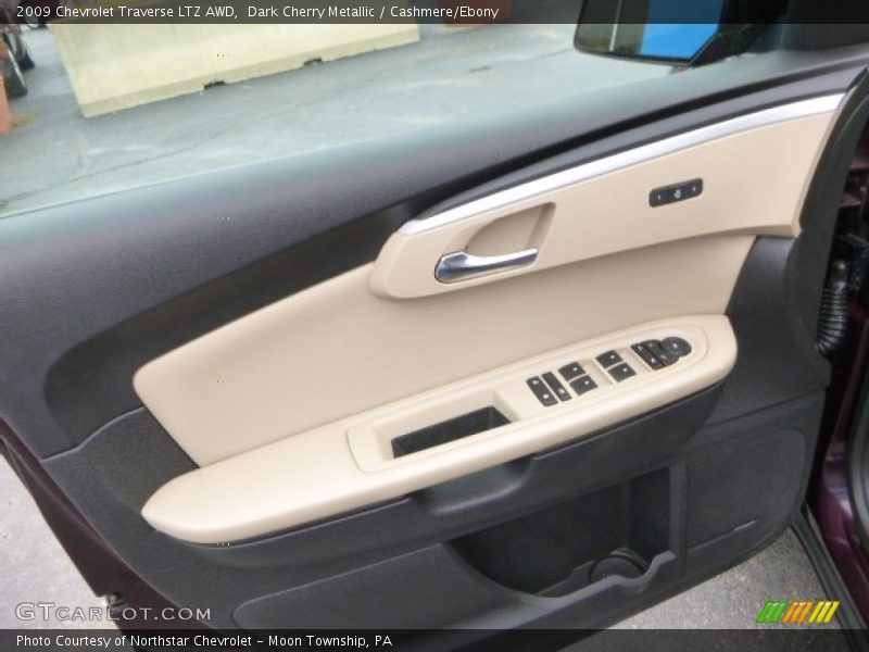 Dark Cherry Metallic / Cashmere/Ebony 2009 Chevrolet Traverse LTZ AWD
