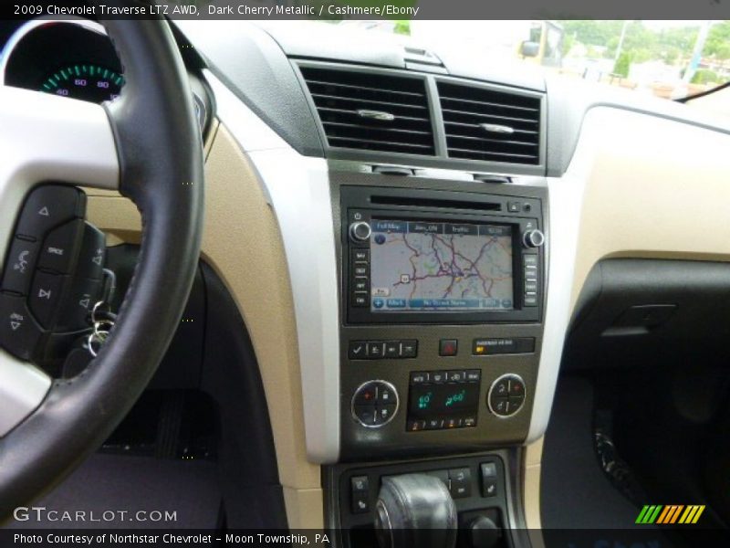 Dark Cherry Metallic / Cashmere/Ebony 2009 Chevrolet Traverse LTZ AWD
