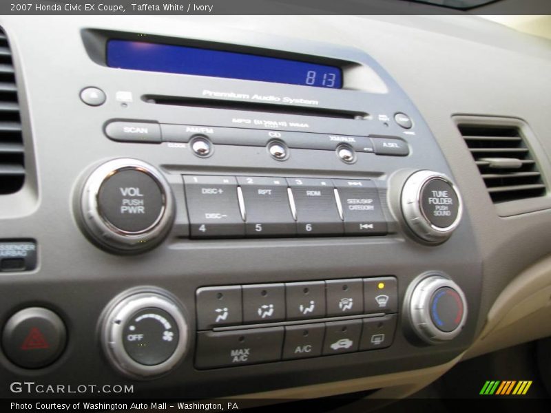 Taffeta White / Ivory 2007 Honda Civic EX Coupe