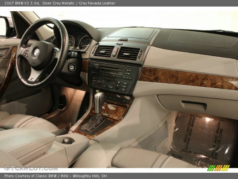 Silver Grey Metallic / Grey Nevada Leather 2007 BMW X3 3.0si
